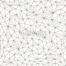 Naklejki Triangles background, seamless pattern, line design