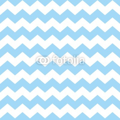Tile chevron vector pattern with pastel blue and white zig zag background