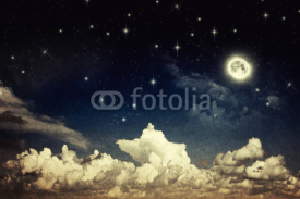 Naklejki Vintage night sky
