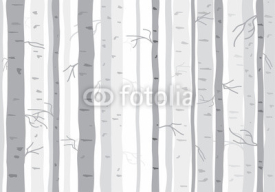 Fototapety Seamless tree wallpaper, trees vector pattern