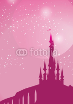 Fototapety pink fairy on toadstool