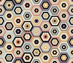Obrazy i plakaty seamless hexagon pattern