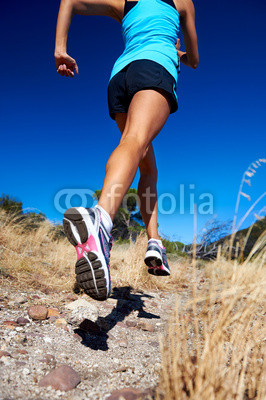 fast running athlete