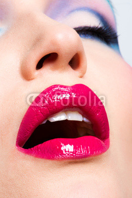 Beautiful sexy red lips