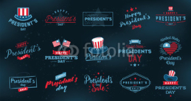 Presidents day vector typography.