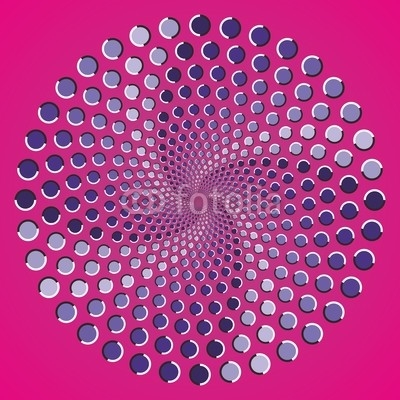 Optical illusion ellipse color points