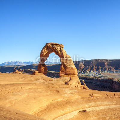 Sunset at famous Delicate Arch