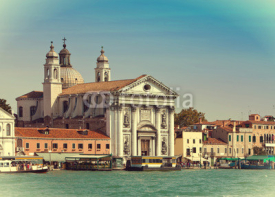 Naklejki Grand Canal and Basilica Santa Maria della Salute,Venice