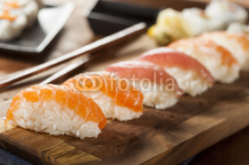 Naklejki Healthy Japanese Nigiri Sushi