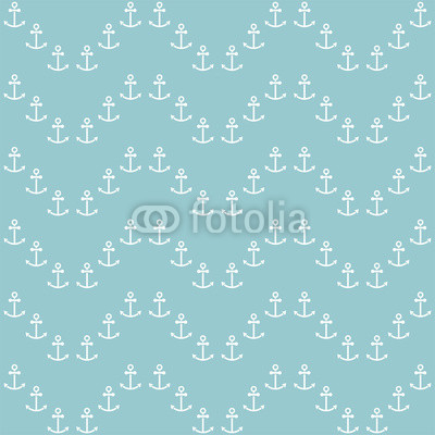 Seamless sea pattern with anchors