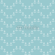 Obrazy i plakaty Seamless sea pattern with anchors