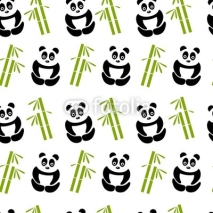 Naklejki white panda background