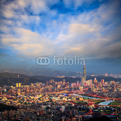 the view of Taipei city, Taiwan
