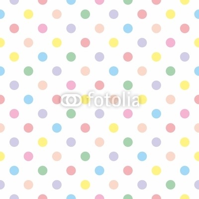 Seamless vector pattern background pastel colorful polka dots