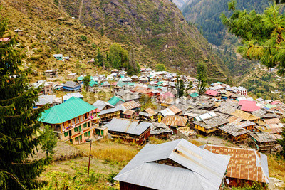 Malana village, Himachal, India