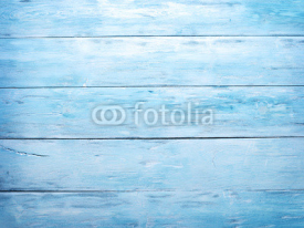 Naklejki Blue wooden background.