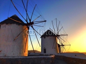 Fototapety Mykonos al tramonto