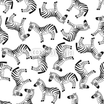 Naklejki seamless zebra pattern