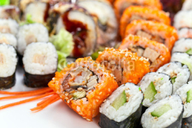 Naklejki Appetizing Japanese sushi
