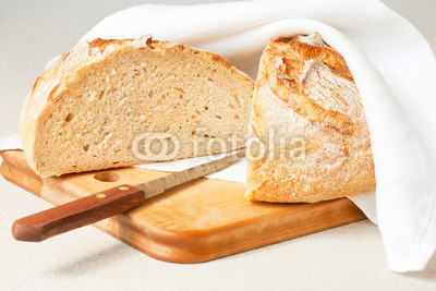 bread cut in half
