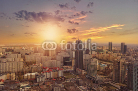 Fototapety View of Warsaw from the air