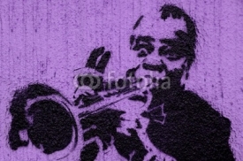 Fototapety Trumpeter graffiti