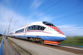 Obrazy i plakaty High-speed commuter train.