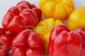 Obrazy i plakaty Red and yellow raw pepper