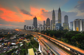Naklejki Kuala Lumpur City in the morning