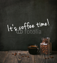 Fototapety coffee with written text