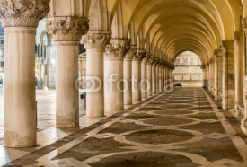 Naklejki Ancient Columns in Venice. Arches in Piazza San Marco, Venezia