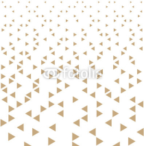 Naklejki Abstract gold geometric hipster fashion design print triangle pattern