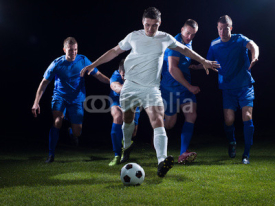 Fototapety soccer players duel
