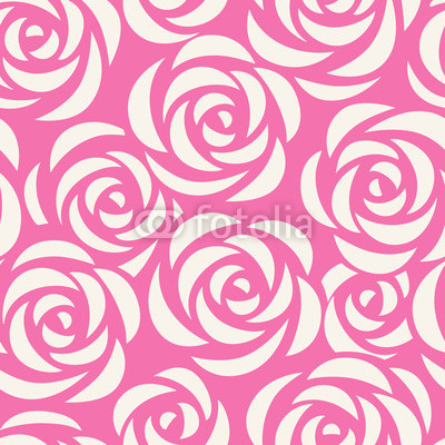 Seamless pattern with roses. Abstract floral background. Vector illustration