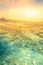 Fototapety Tropical blue sea water