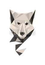 Fototapety polygonal wolf