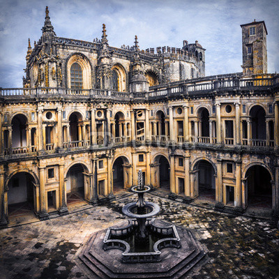 impressive cathedral Convent of Christ in Tomar, Portugal, UNESCo site