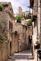 Naklejki Medieval Italian street
