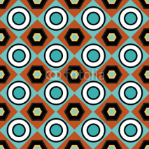 Naklejki color abstract geometric seamless pattern