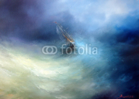 Obrazy i plakaty Seascape Storm in the Indian Ocean