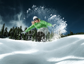 Fototapety snowboarding