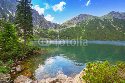 Eye of the Sea lake in Tatra mountains, Poland