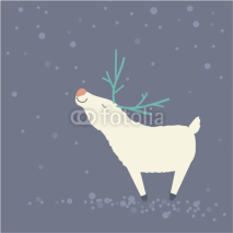 Naklejki Christmas deer