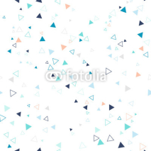 Fototapety Seamless original pattern of geometric shapes on a white background.