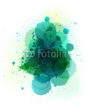 vector watercolor splatter