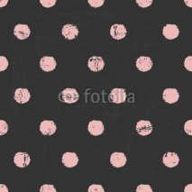 Obrazy i plakaty Chalkboard Polka Dots Pattern