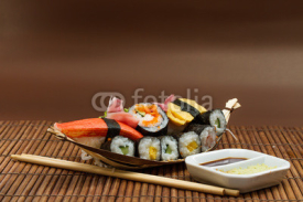 Naklejki Yummy Fresh Sushi rolls