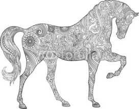 Naklejki Horse ornaments