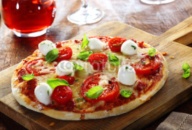 Naklejki Delicious homemade Italian pizza