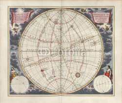 Fototapety Astronomical chart, Vintage